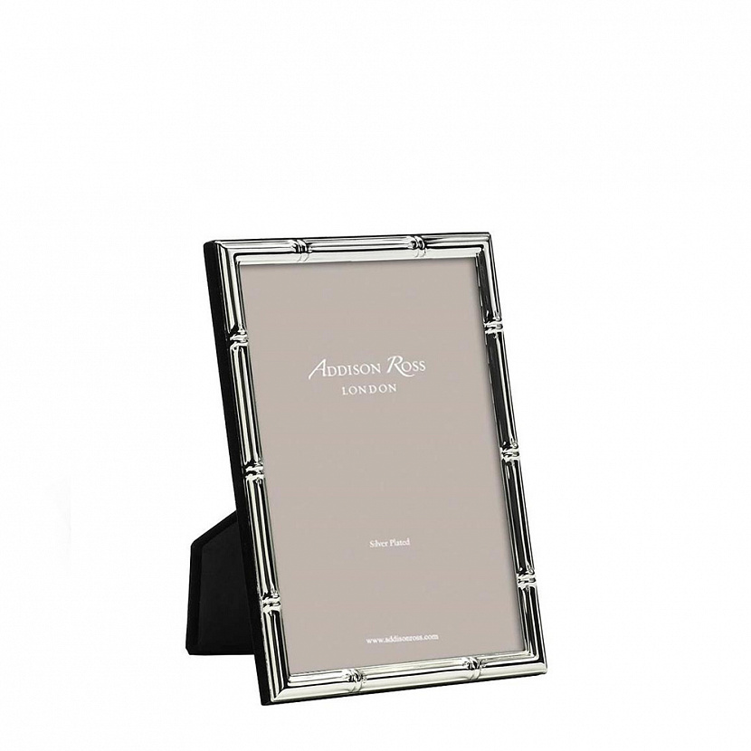 Bamboo Silver Plated Photo Frame 4x6