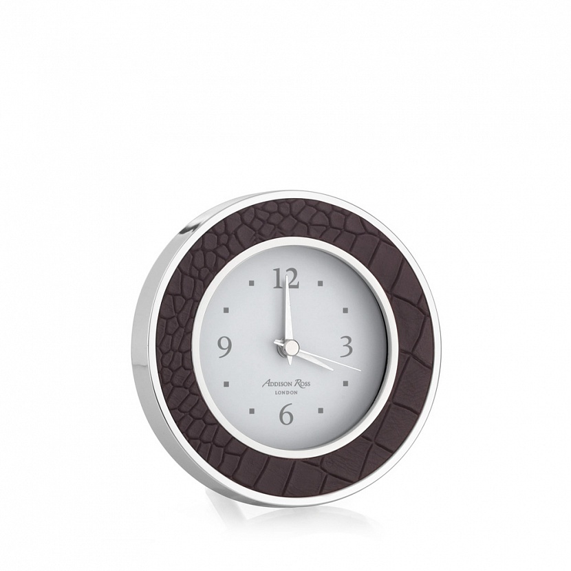 Choc Croc Silver Silent Alarm Clock