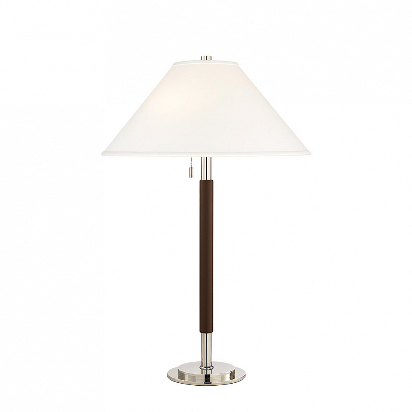 Garner Nickel / Chocolate table lamp
