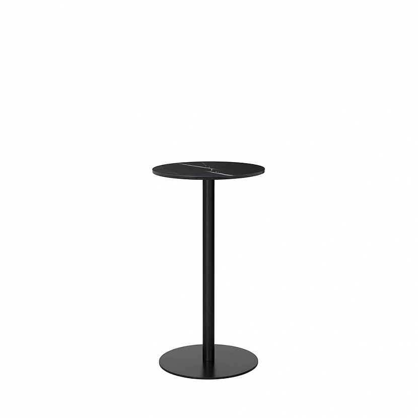 1.0 Ø60 Black / Black Marble Bar table