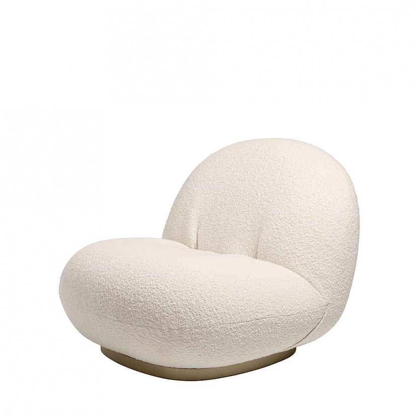 Pacha Fixed Pearl Gold / Karakorum 001 lounge chair