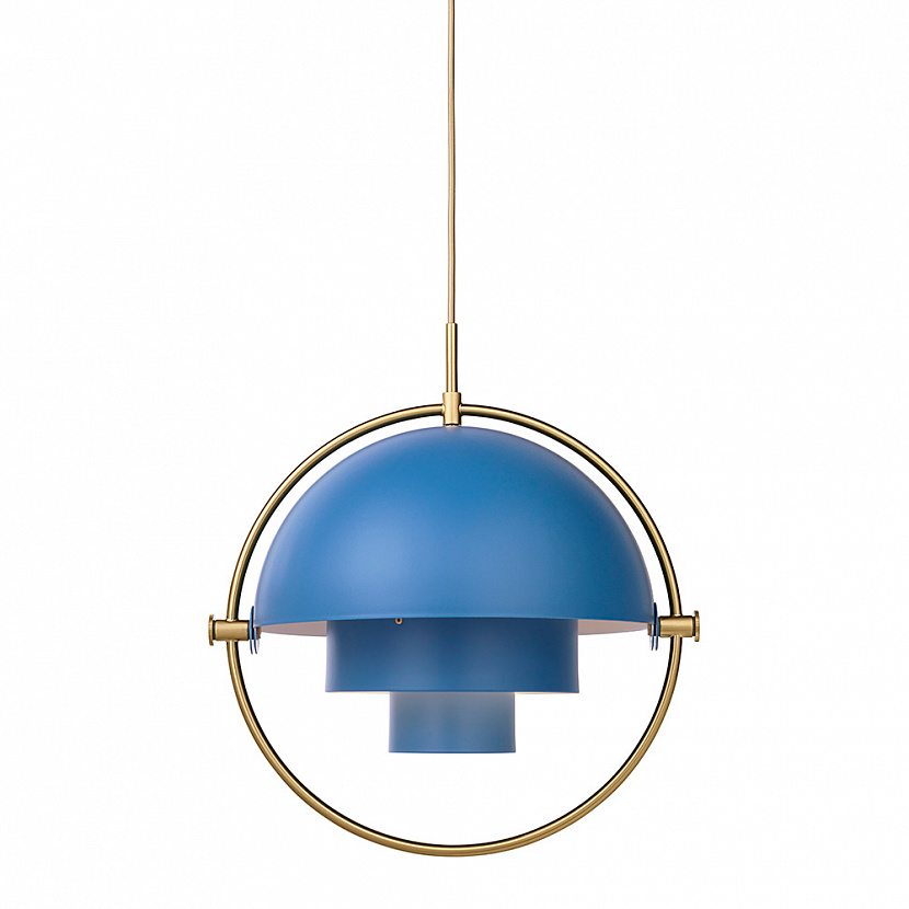Multi-Lite L Brass / Nordic Blue pendant