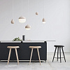 High Stool Dark stained beech 69 cm