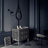 Adnet S Black Wall Mirror