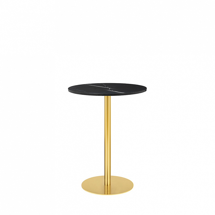 1.0 Ø80 Brass / Black Marble Bar table