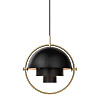 Multi-Lite L Brass / Soft Black pendant
