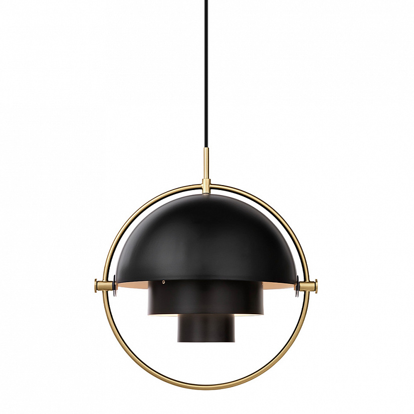 Multi-Lite L Brass / Soft Black pendant
