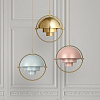 Multi-Lite L Brass / Sea Grey pendant