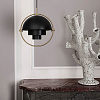 Multi-Lite L Brass / Soft Black pendant