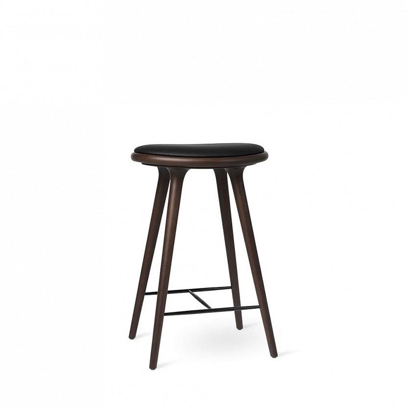 High Stool Dark stained beech 69 cm