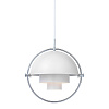 Multi-Lite L Chrome / White pendant
