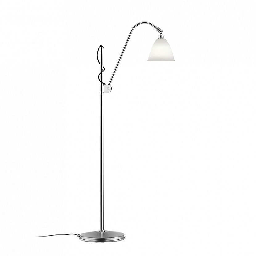 BL3 D16 Chrome / Bone China Floor Lamp