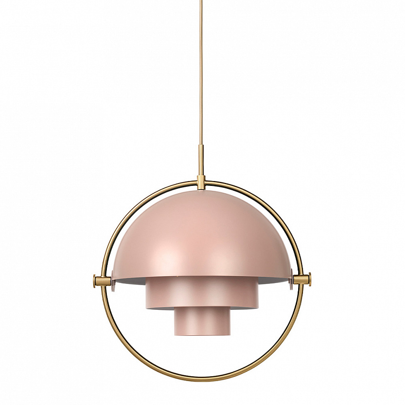 Multi-Lite L Brass / Rose Dust pendant
