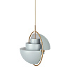Multi-Lite L Brass / Sea Grey pendant