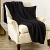 Cable Cashmere Midnight Black Throw Blanket