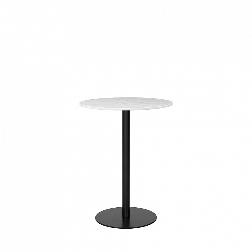 1.0 Ø80 Black / White Marble Bar table